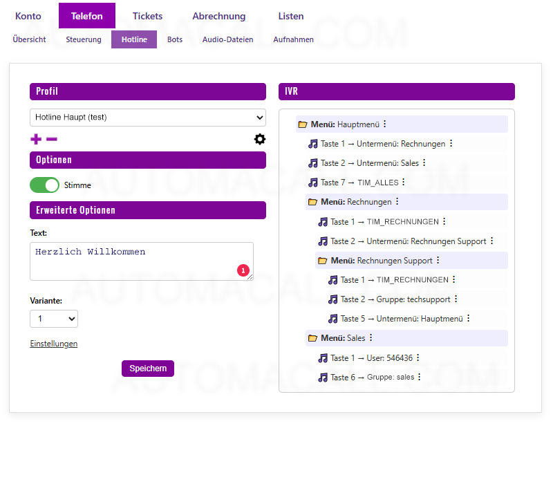 Automacall Software Hotline